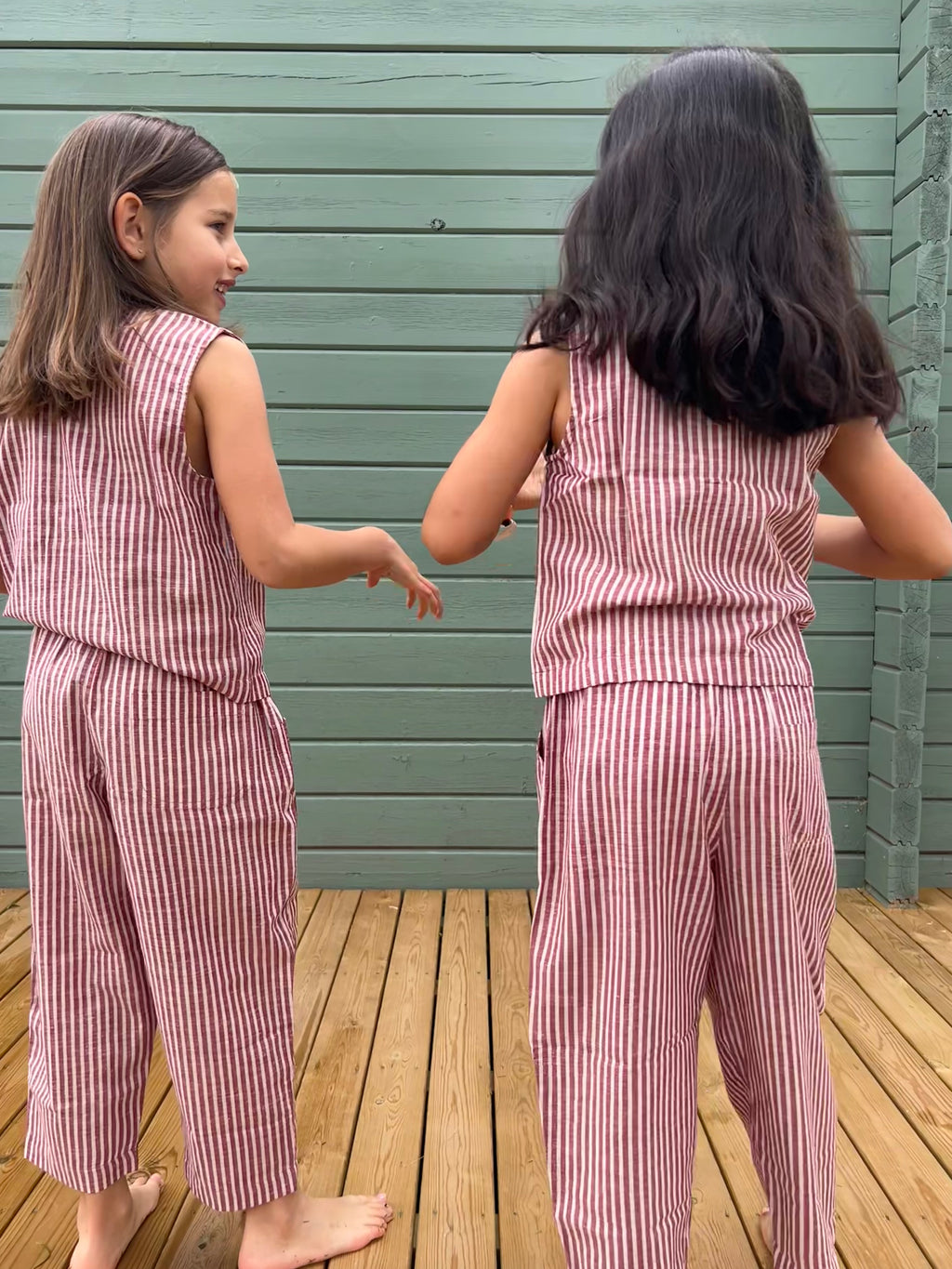 Cherry Stripes - Balloon Pants